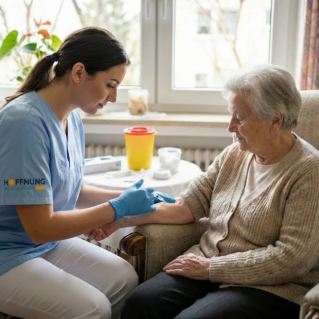 Medizinische Behandlungspflege nach SGB V – Medikamentengabe, Injektionen und Kompressionsstrümpfe in Frankfurt Bornheim